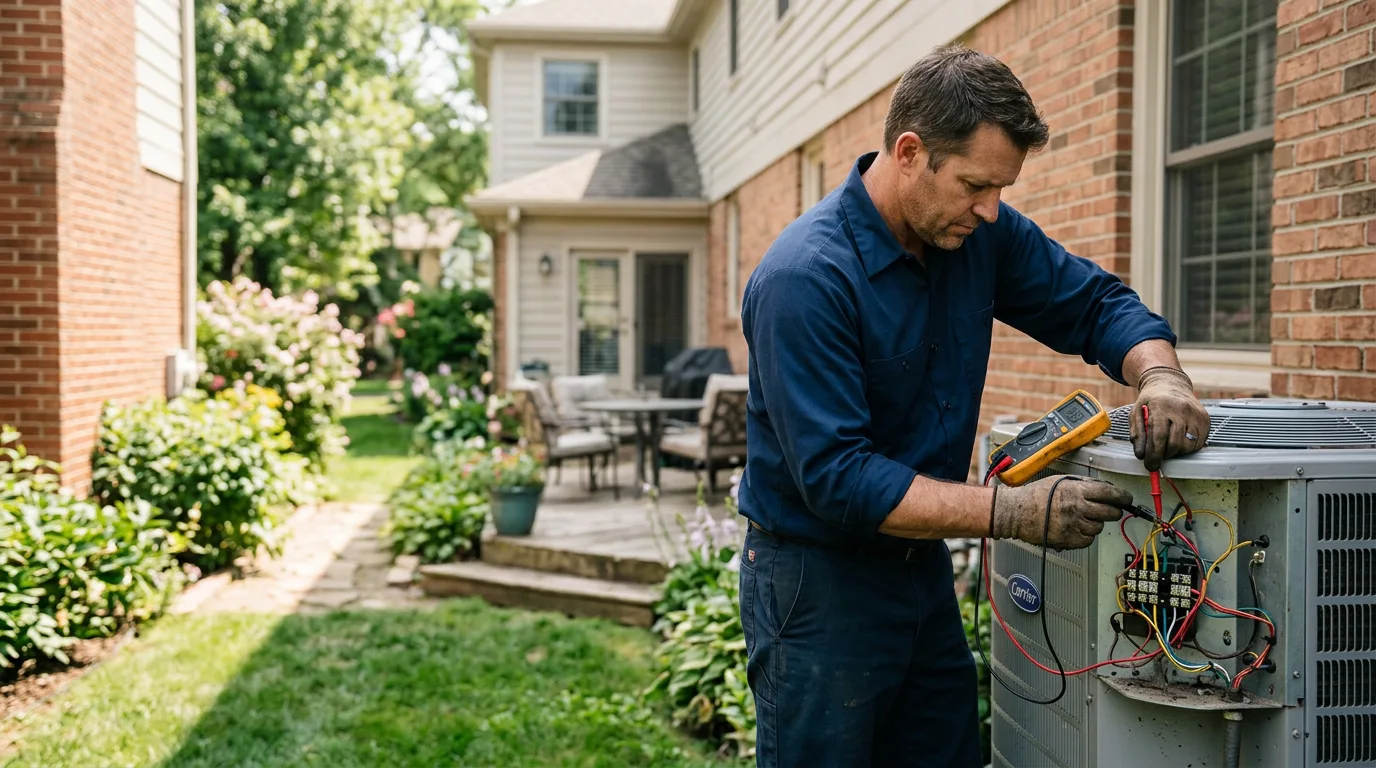 HVAC technician working near Tahuya, WA